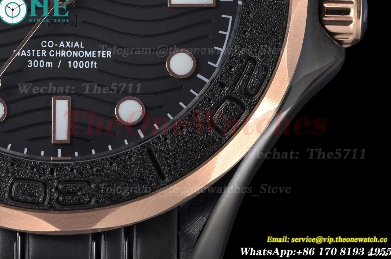 Dial 300m Black PVD PVD 42mm GDF MY8215 Seamaster 0201